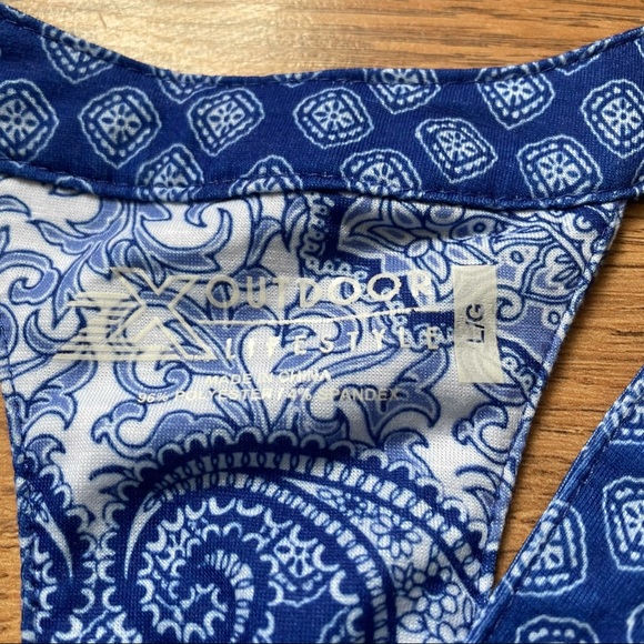 ZX Outdoor Lifestyle blue pattern  Dress size large - Picture 3 of 4